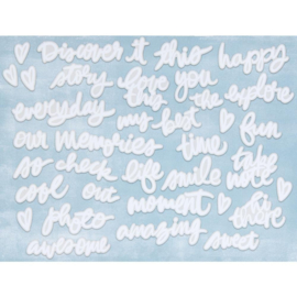 Irresistible Chipboard Set Words