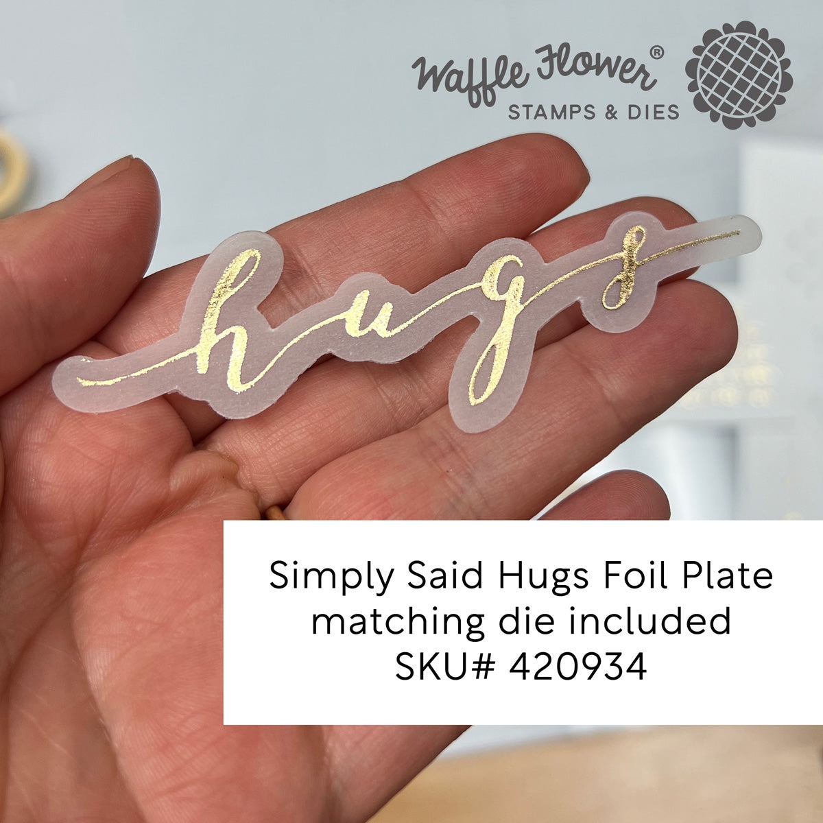 Simply Said Hugs Foil Plate