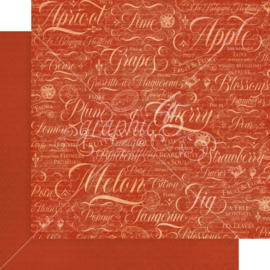 Fruit & Flora Paper Pad 12"X12"