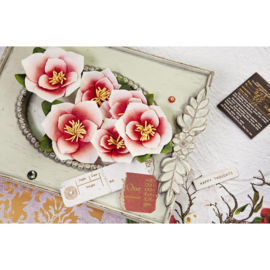 Magnolia Rouge Blushing Florals Mulberry Paper Flowers
