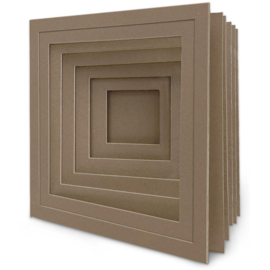 2 In 1 Tunnel & Pyramid Chipboard Album 8"X8"