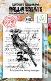 #0435 Bird Collage A7 Clear Stamp Set