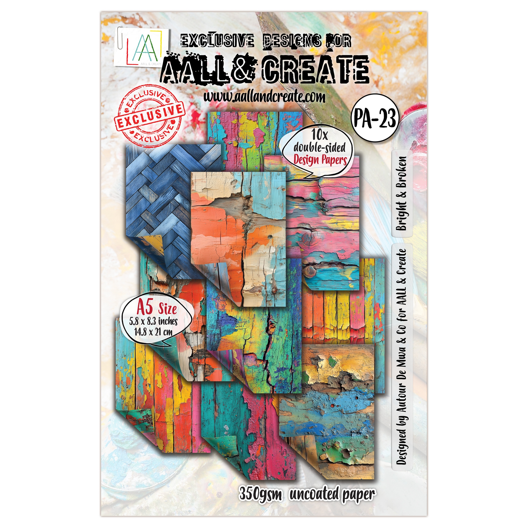 #23 Bright & Broken A5 Design Paper