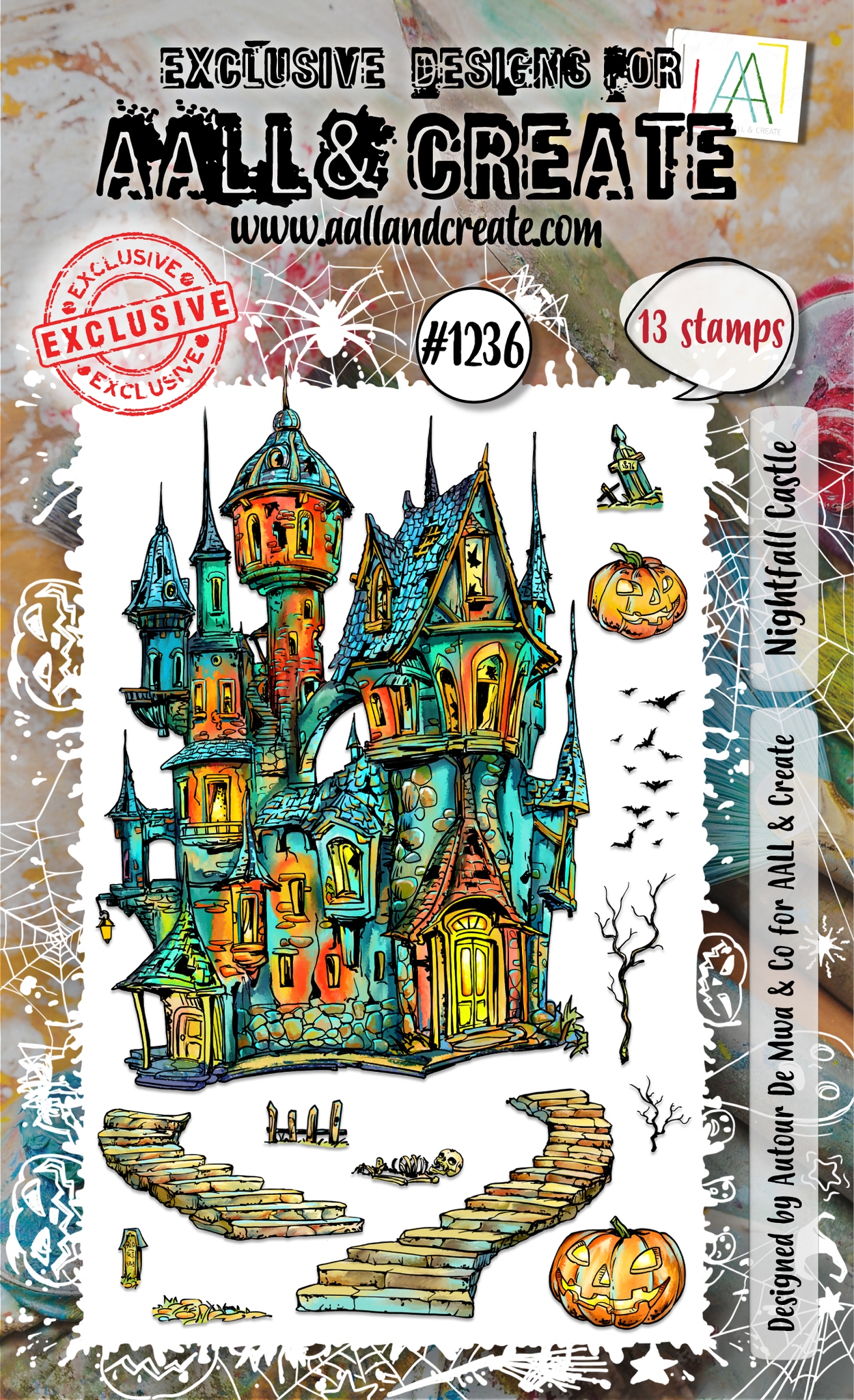 #1236 Nightfall Castle A6 Stamp Set