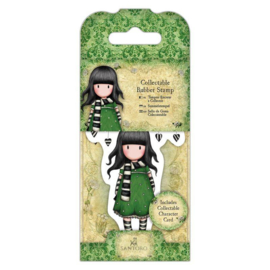 Gorjuss Mini Rubber Stamp - The Scarf