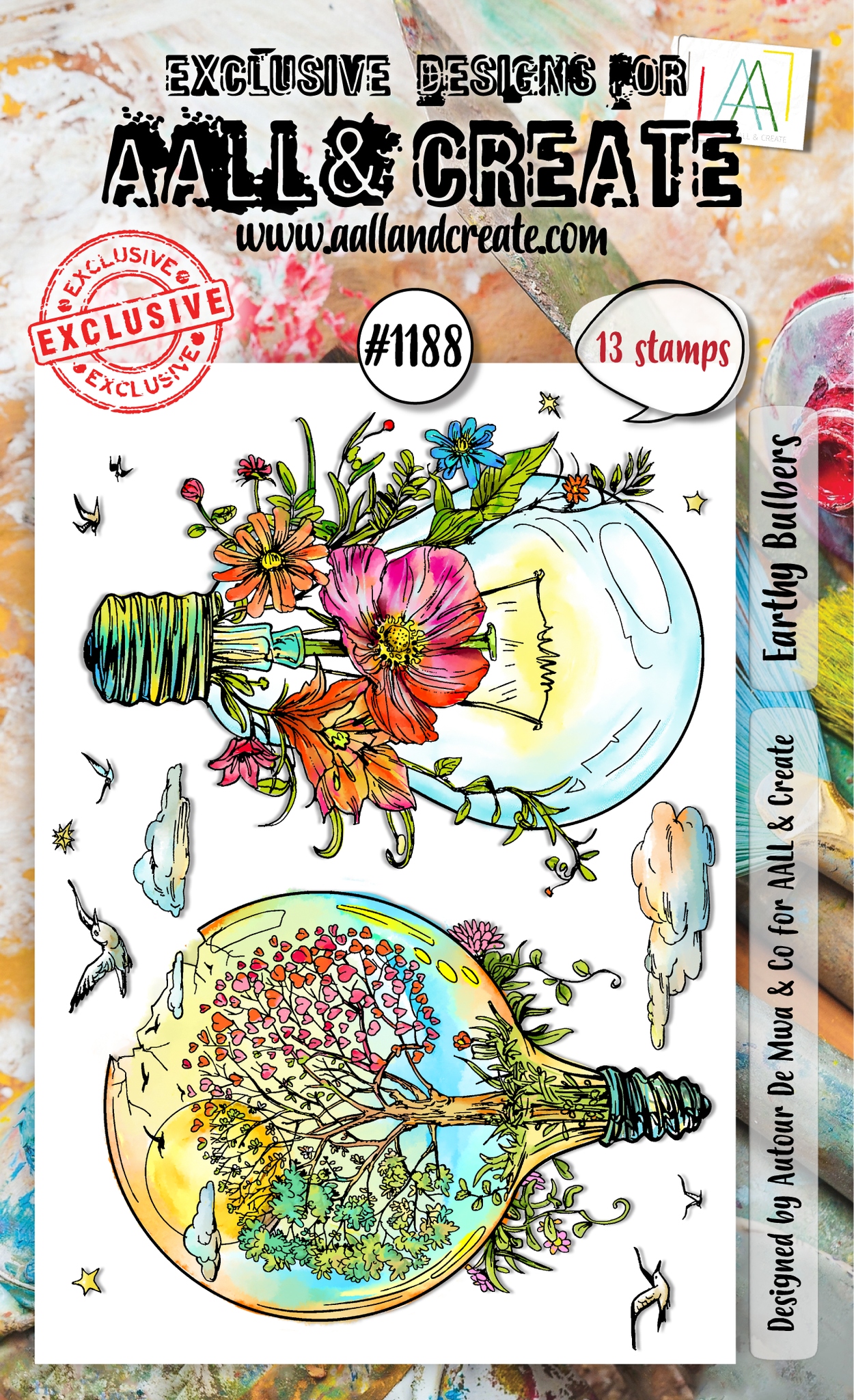 #1188 Earthy Bulbers A6 Stamp Set