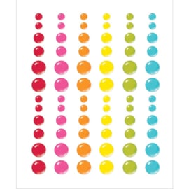 Color Vibe Enamel Dots Embellishments Brights