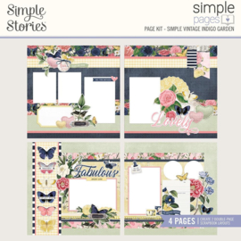 Simple Vintage Indigo Garden Simple Pages Page Kit
