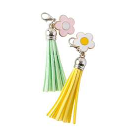 Flower Child Enamel Charm Tassels