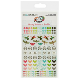 Kaleidoscope Wishing Bubble Epoxy Stickers