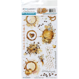 Country Heart Cafe Blendable Rub-On Transfer Set 6"X12"