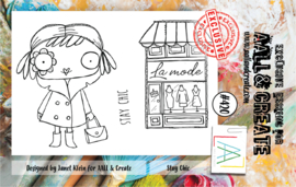 #0420 Stay Chic A7 Clear Stamp Set