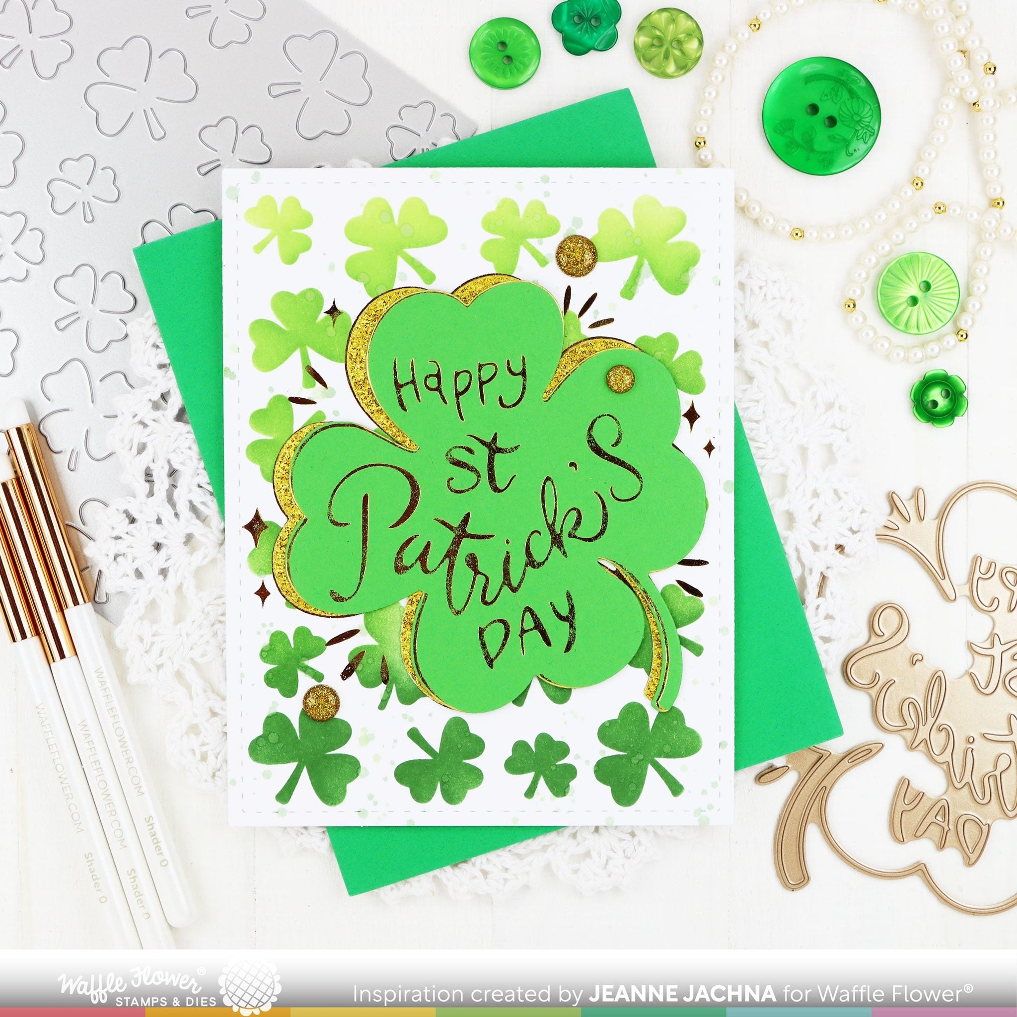 Lucky Clover Foil Plate