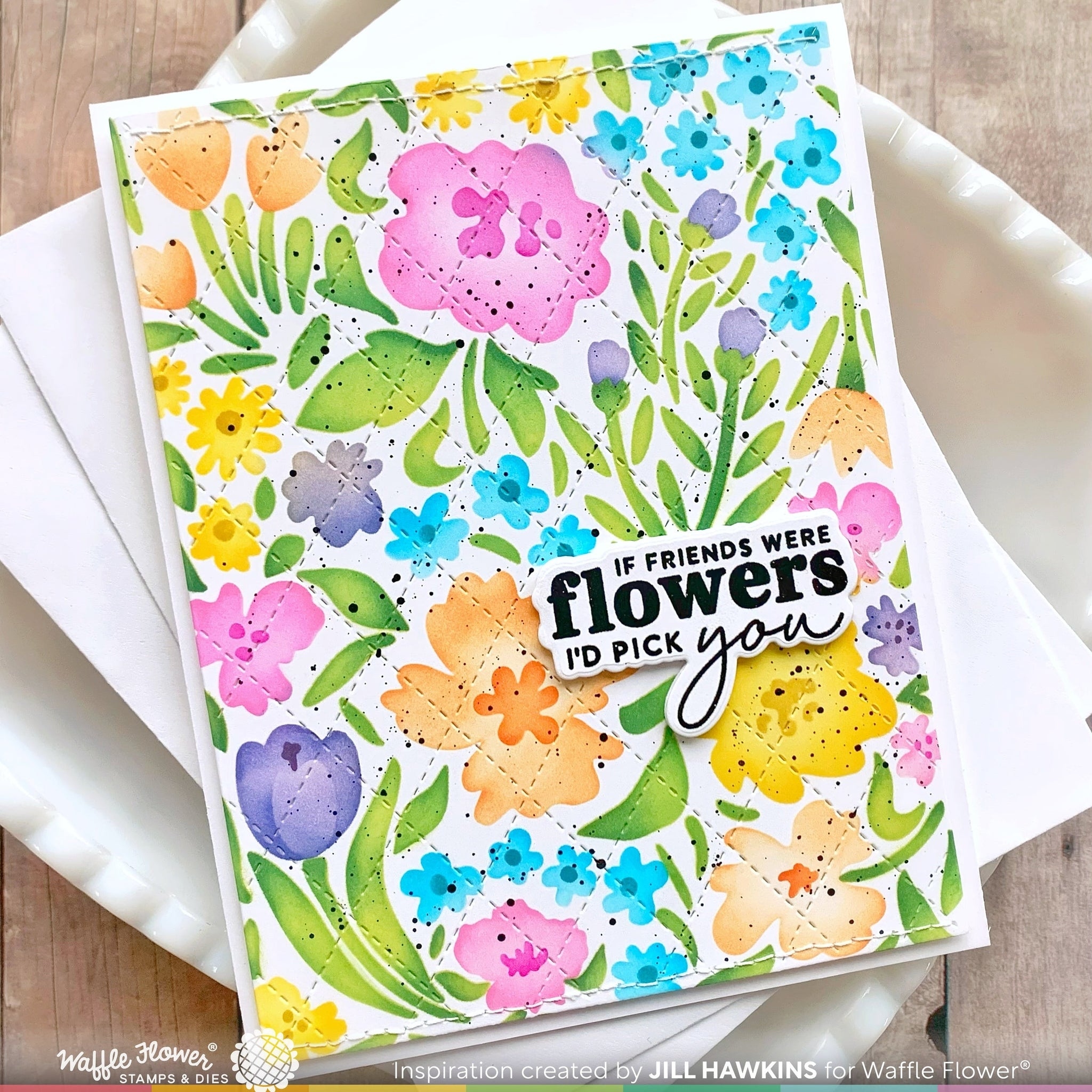 Wild Flowers Stencil