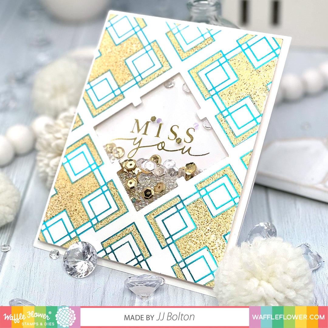 Line Frames Foil Plate