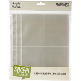 Pocket Pages For 6"X8" Flipbooks Multi Pack