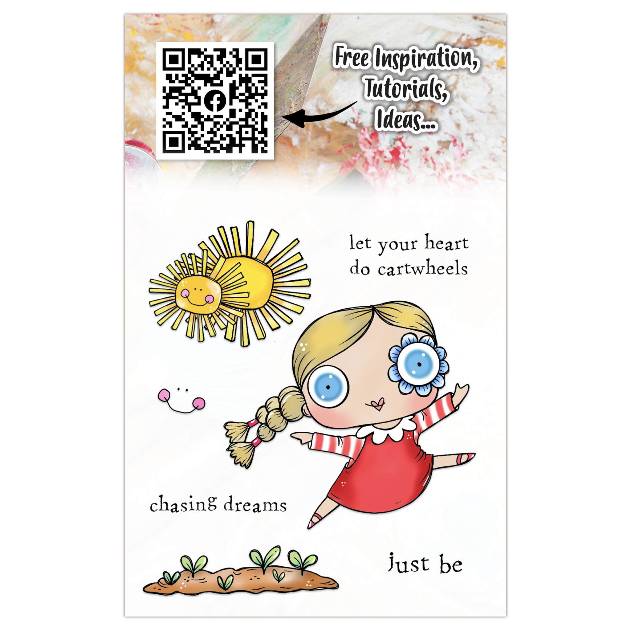 #1281 Cartwheel Hearts A7 Stamp Set