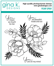 Peony Spray Stamps