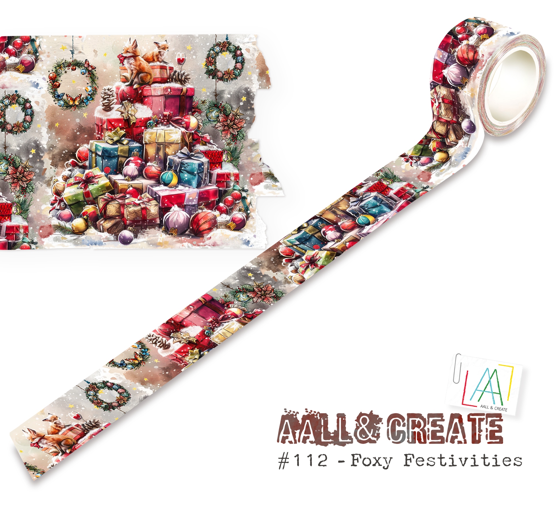 #112 Foxy Festivities (Layer-It-Up!) Washi Tape