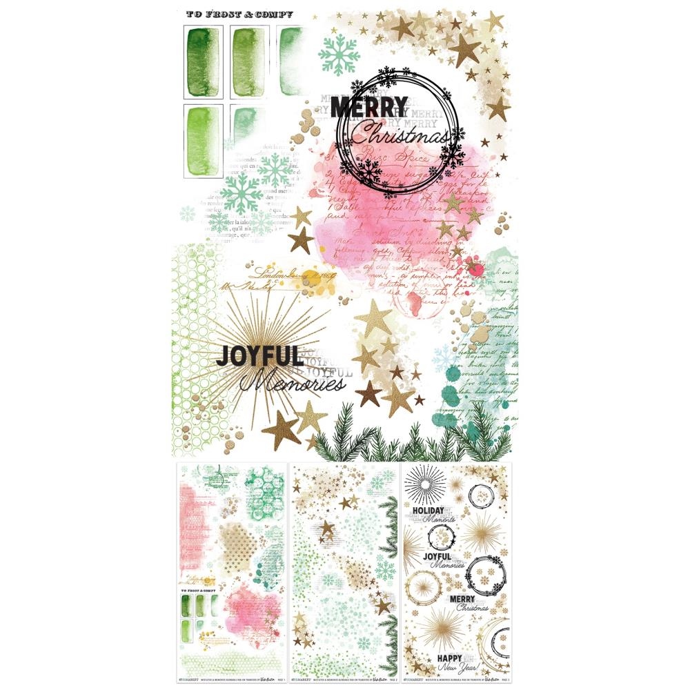 Mistletoe And Memories Rub-On Transfer Set Blendable