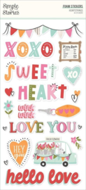 Heartstrings Foam Stickers