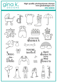 April Showers Stamps