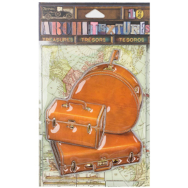 Architextures Treasures Piece Tan Luggage Set