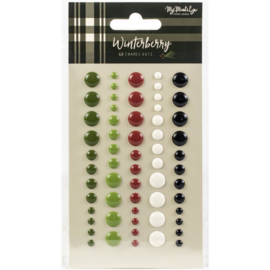 Winterberry Enamel Dots