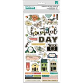 Fernwood Thickers Stickers Beautiful Day Icons/Chipboard