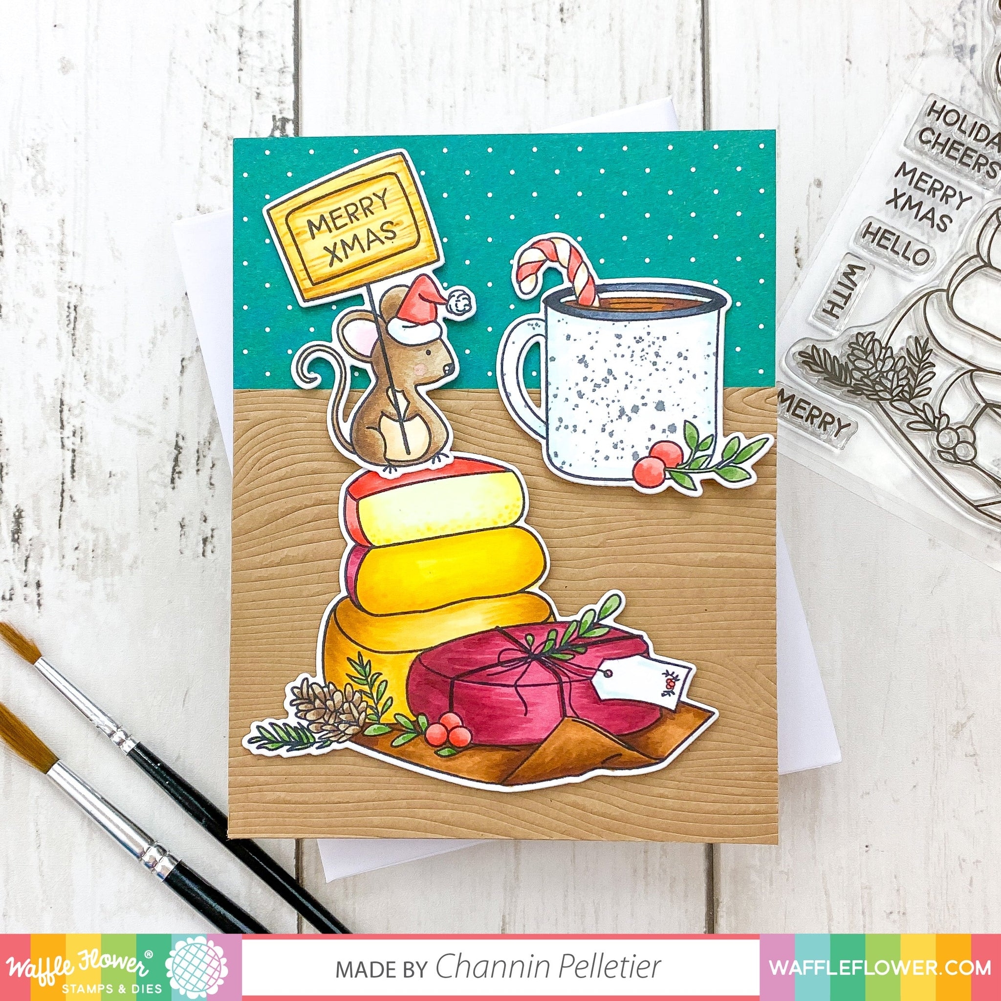 Christmas Paper Pad Half-Half Dots