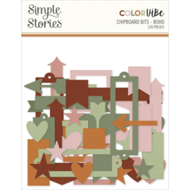 Color Vibe Chipboard Bits & Pieces Boho