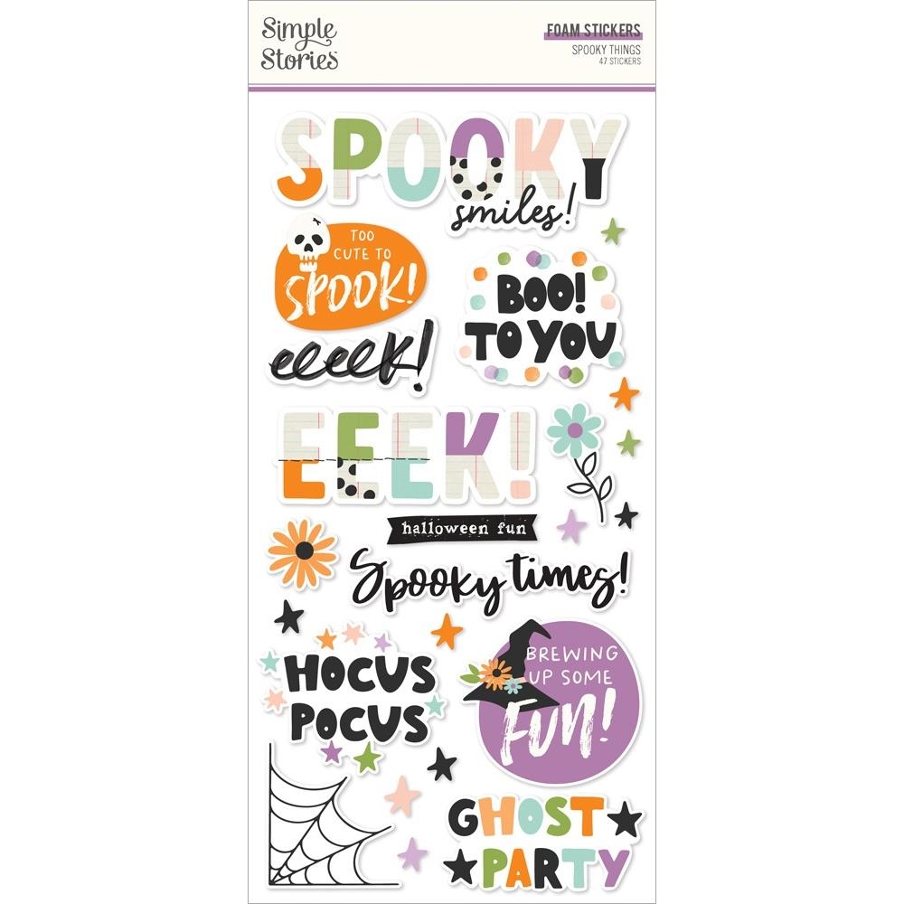 Spooky Things Foam Stickers