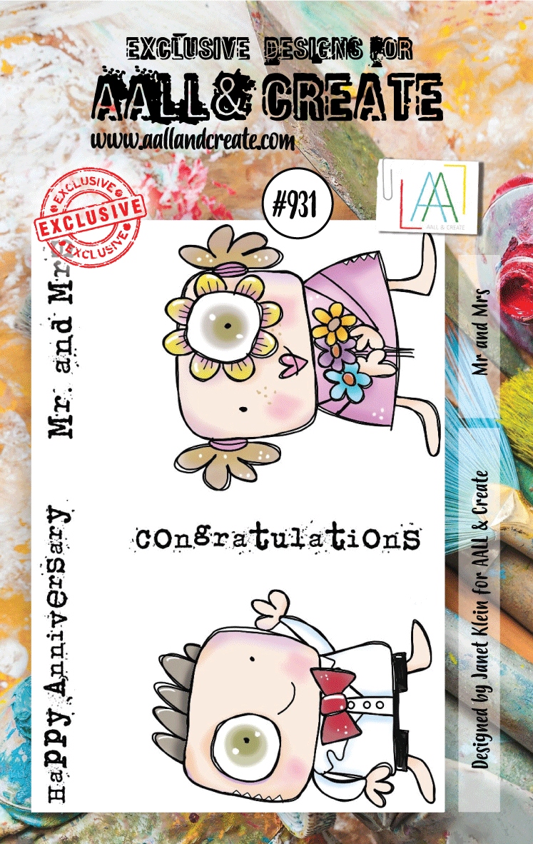 #0931 Mr & Mrs A7 Stamp Set