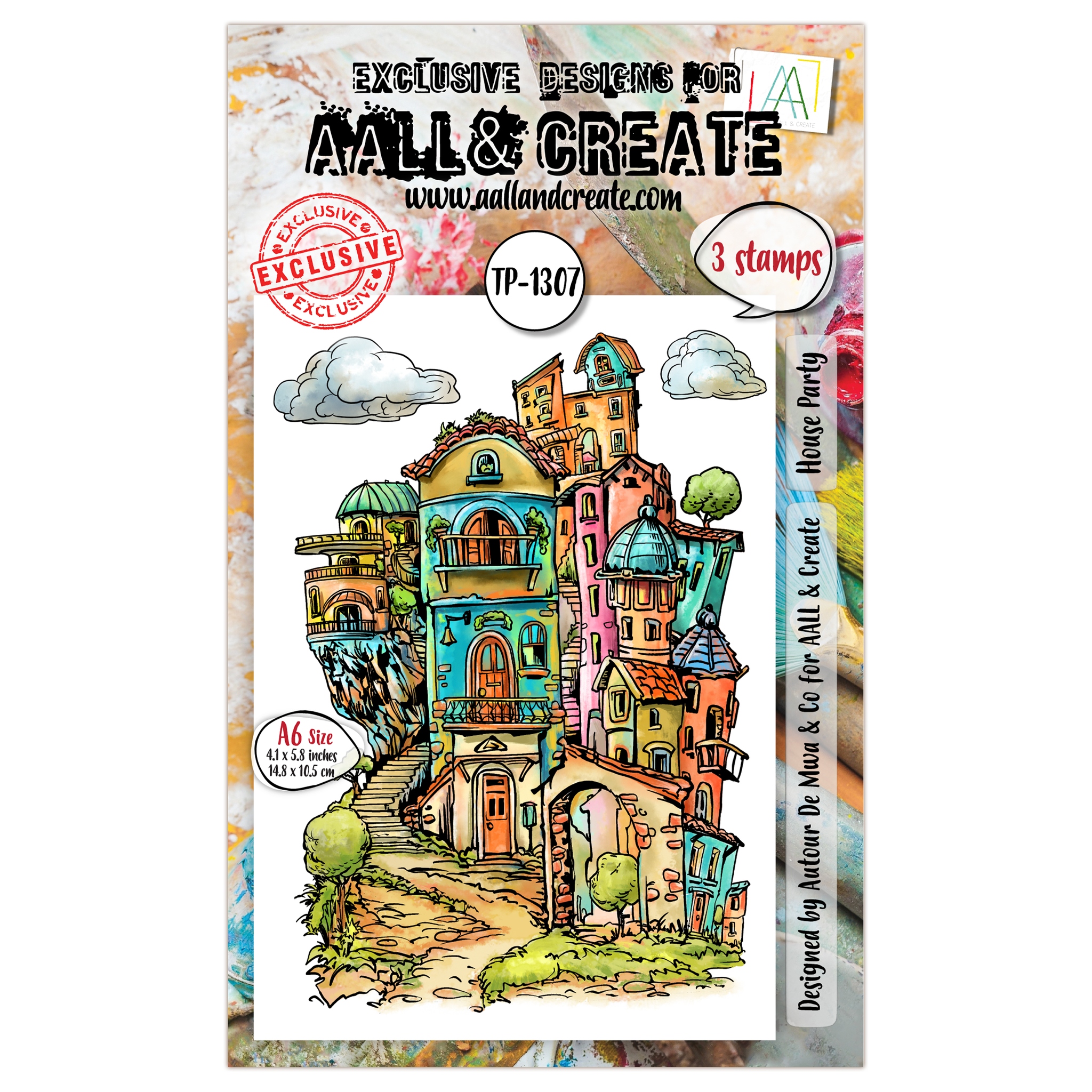 #1307 House Party A6 Stamp Set