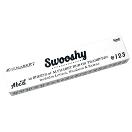 Swooshy Rub-On Transfer