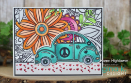 Doodle Garden Background Stamp