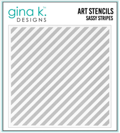 Sassy Stripes Stencil