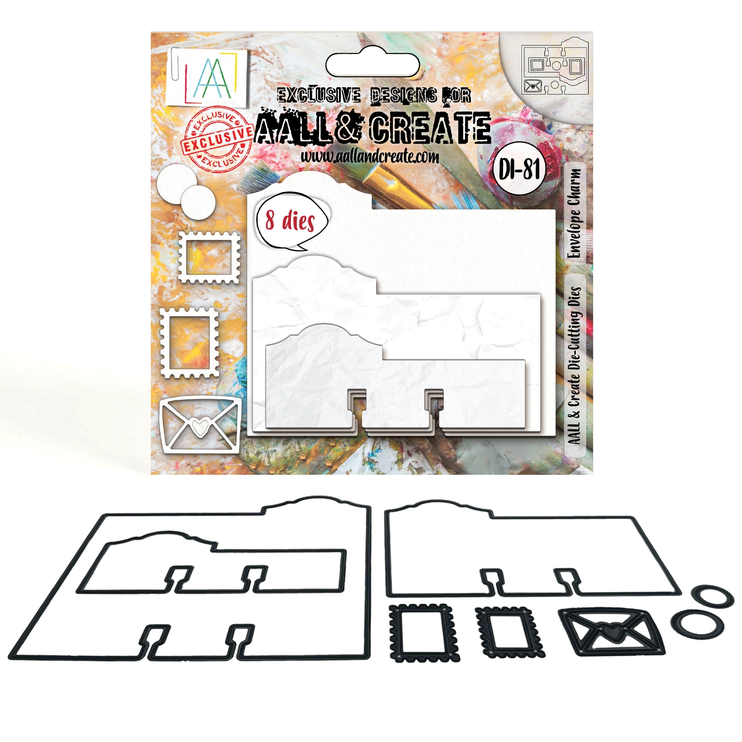 #081 Envelope Charm MemoryDex Cutting Die Set