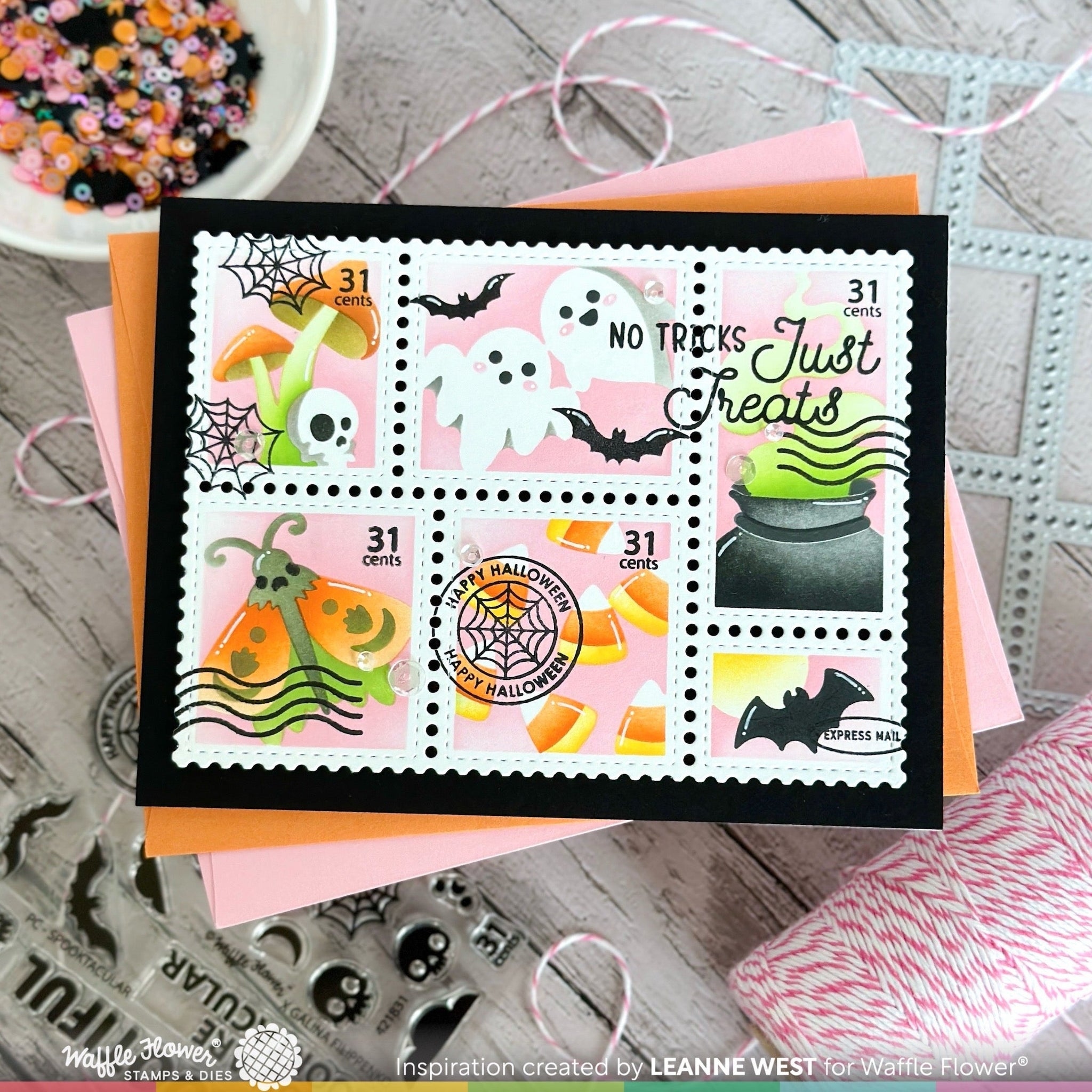 Postage Collage Spooktacular Stamp Set