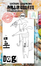 #0483 Happy Dog A7 Clear Stamp Set