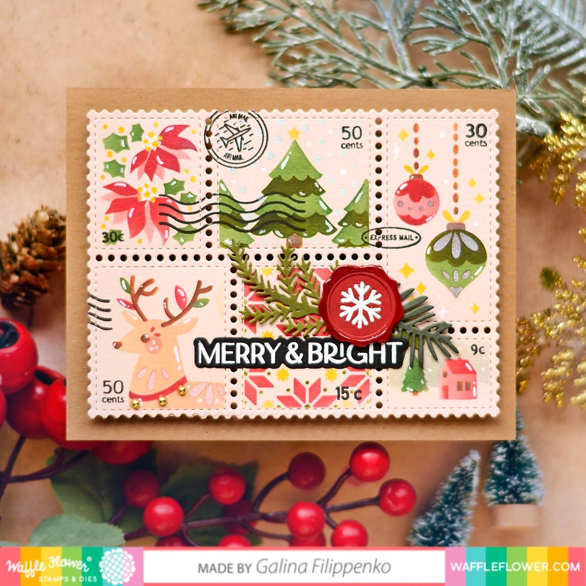 Postage Collage Die
