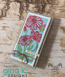 Perfect Poppies Mini Slimline Plate Die