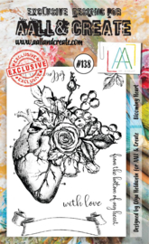 #0138 Blooming Heart A6 Clear Stamp Set