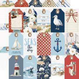 Vintage Sand & Sea Tag Elements