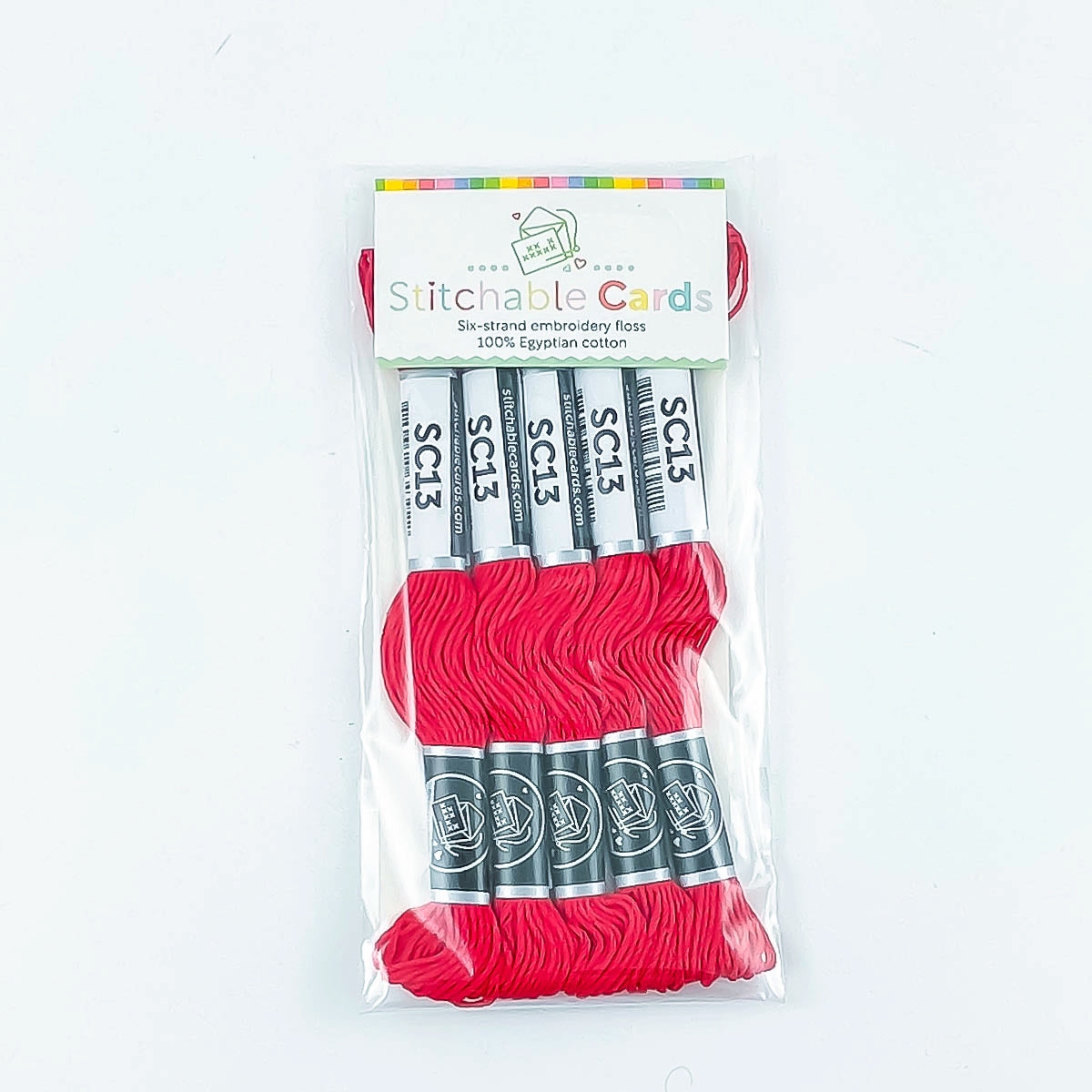 SC13 Embroidery Floss - Red 5/pk