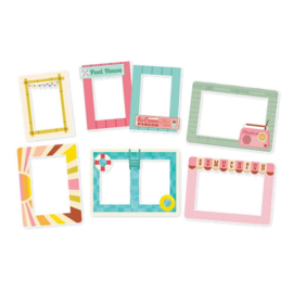 Retro Summer Chipboard Frames