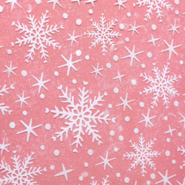 Peppermint Kisses Iridescent Foiled Vellum Specialty Paper 12"X12"