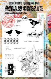 #0530 Blackbird A5 Clear Stamp Set
