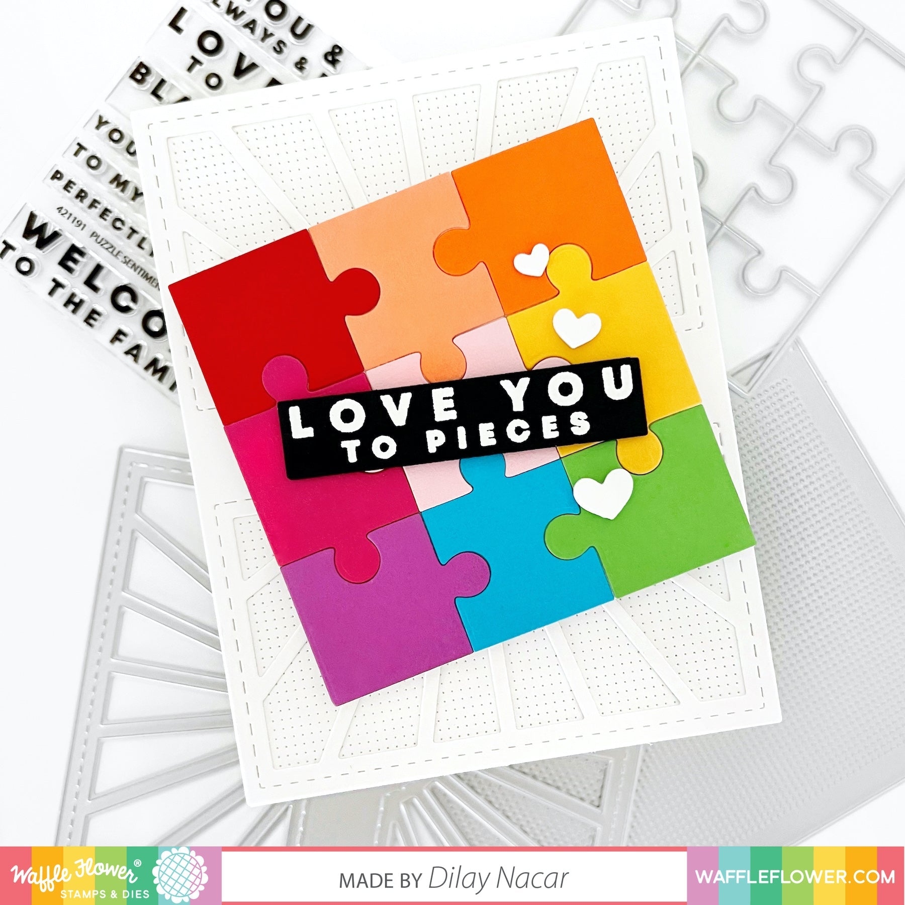 Puzzle Sentiments Stamp Set