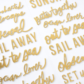 Set Sail Phrase Thickers Stickers